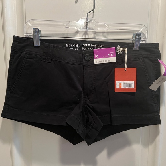 Mossimo Supply (Target) Black low rise shorts size 10 - Picture 1 of 4